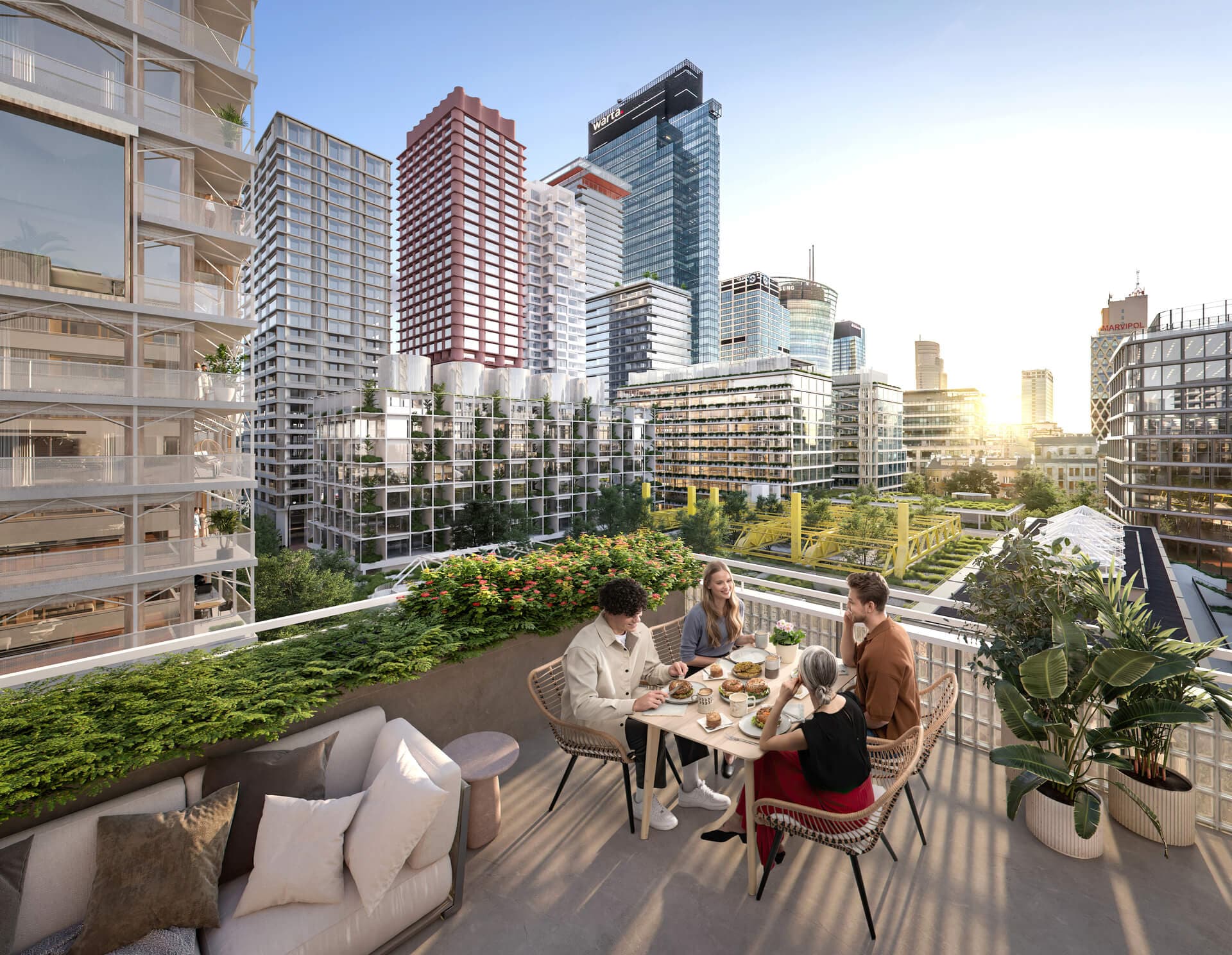 In the most dynamic part of Wola, at the heart of Warsaw's Central Business District.